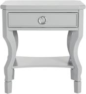 safavieh alaia grey nightstand with 1 drawer логотип