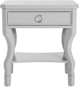 img 3 attached to Safavieh Alaia Grey Nightstand with 1 Drawer