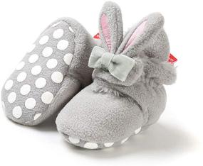 img 4 attached to 🧦 BENHERO Baby Booties: Winter Infant Slippers with Grippers for Newborn Boys and Girls - Stay On Socks and Crib Shoes