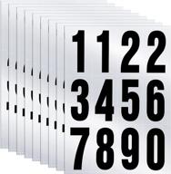📪 96-piece vinyl mailbox number stickers: industrial hardware set of 8 logo