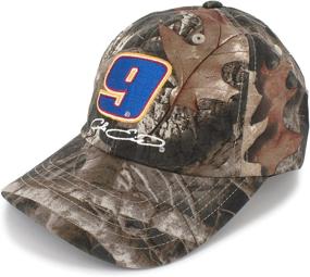 img 2 attached to 🧢 Sporty Style and TrueTimber Camo Combine: Chase Elliott Checkered Flag Big Number #9 Hat in TrueTimber Camouflage Pattern