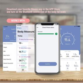 img 2 attached to 📱 Smart Body Fat Scale with BMI Feature - Digital Wireless Weight Scale for Bathroom, Syncs with Smartphone App via Bluetooth (Pink)