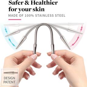 img 3 attached to 💆 R.E.M Spring Facial Hair Remover - The Original Stainless Steel Hair Removal Spring for Upper Lip, Chin, Cheeks, and Neck. Patented Design Ensures Effective Hair Removal.