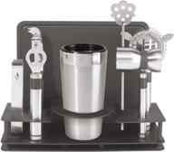 oggi 10-piece stainless steel cocktail shaker set logo