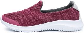 img 3 attached to Ultimate Comfort and Style: Women's 👟 Slip-On Mesh Walking Sneakers, the Perfect Casual Shoe