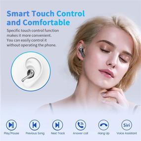 img 1 attached to Wireless Bluetooth Cancelling Earphones Waterproof Headphones