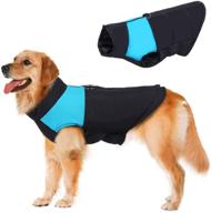 vemee dog coat vest: windproof warm dog clothes for extra large dogs, perfect for cold weather outdoor protection - plus size down jacket (s, navy blue) логотип