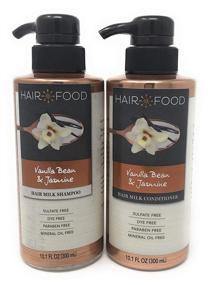 img 4 attached to 🌿 Hair Food Vanilla Bean & Jasmine Hair Milk Shampoo and Conditioner Set 10.1 oz - Natural, Sulfate-Free, Dye-Free, Paraben-Free, Mineral Oil-Free