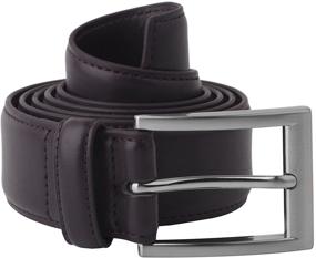 img 3 attached to Gelante Classic Black Dress Leather Men's Belt - XXL Size - G2064