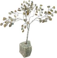 🌳 beverly oaks healing crystals bonsai tree - natural gemstone money tree with labradorite healing stones логотип