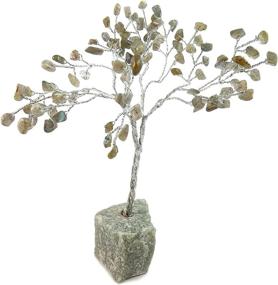 img 1 attached to 🌳 Beverly Oaks Healing Crystals Bonsai Tree - Natural Gemstone Money Tree with Labradorite Healing Stones