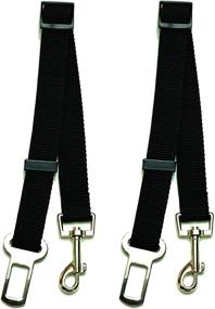 img 3 attached to 🚗 NAC&amp;ZAC 2 Pack Adjustable Pet Seat Belt: Ultimate Car Safety Harness for Your Pets