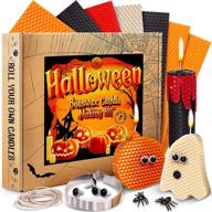 🎃 halloween candle making kit with beeswax sheets - beeswax candle making set for adults and kids - organic beeswax for adult crafts - halloween crafts for adults - pure beeswax candles logo