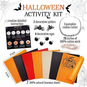 img 3 attached to 🎃 Halloween Candle Making Kit with Beeswax Sheets - Beeswax Candle Making Set for Adults and Kids - Organic Beeswax for Adult Crafts - Halloween Crafts for Adults - Pure Beeswax Candles