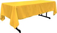 rectangular linen polyester poplin tablecloth logo