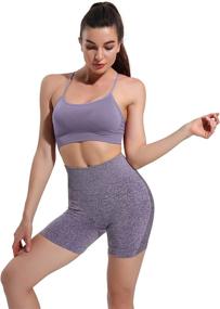 img 1 attached to CHRLEISURE Waisted Seamless Exercise Compression Sports & Fitness