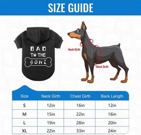 img 3 attached to 🐶 Bad to the Bone: Exclusive Black Dog Hoodies - Winter Coats for Cold Protection and Warmth