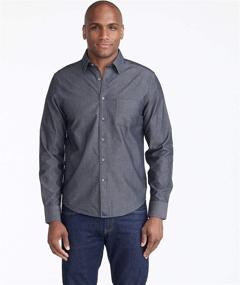 img 3 attached to Regular Chambray Button Casablanca by UNTUCKit