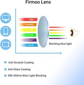 img 3 attached to Firmoo Eyeglasses Lightweight Eyestrain Sliver Black