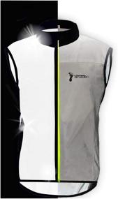 img 4 attached to ReflecToes Reflective Windbreaker Vest: Stay Visible & Safe During Running and Cycling!