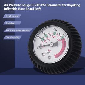 img 2 attached to VGEBY Raft Pressure Gauge: Accurate 0-5.08 PSI Air Pressure Gauge for Kayaking, Inflatable Boats, and Rafts