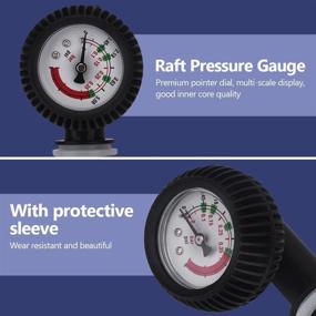 img 3 attached to VGEBY Raft Pressure Gauge: Accurate 0-5.08 PSI Air Pressure Gauge for Kayaking, Inflatable Boats, and Rafts