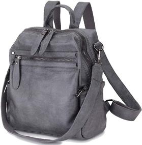 img 4 attached to Backpack Convertible Shoulder Rucksack VONXURY Women's Handbags & Wallets