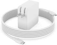 💡 google pixelbook charger - usb type-c power supply adapter cord for pixelbook, pixelbook go, and pixel slate (ga00526-us m3 ga00519-us) logo