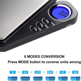 img 2 attached to 📏 Fuzion Digital Pocket Scale 1000g/0.1g: Retractable Display, Auto-Off, Portable Scale for Food, Coffee, Coin, Weed & Medicine