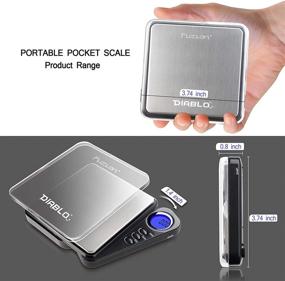 img 3 attached to 📏 Fuzion Digital Pocket Scale 1000g/0.1g: Retractable Display, Auto-Off, Portable Scale for Food, Coffee, Coin, Weed & Medicine