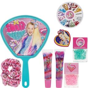 img 3 attached to 🎀 JoJo Siwa - Townley Girl Backpack Makeup Hair Salon Kit for Girls, Ages 3+ Cosmetic Activity Set Including Scrunchie, Mirror, Nail Polish, Lip Gloss and more, Perfect for Parties, Sleepovers and Makeovers