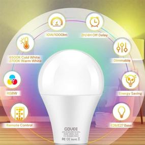 img 1 attached to 💡 Govee Dimmable Multicolor LED Bulb - Changing, Equivalent
