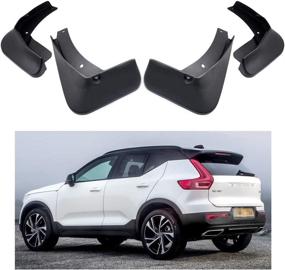 img 4 attached to Enhance Your Volvo XC40's Protection with MOERTIFEI Car Mudguard Fender Mud Flaps Splash Guards (2019-2021 Compatible)