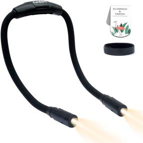 img 4 attached to 🔦 Rechargeable Hands-Free LED Neck Reading Light | Powerful 1000mAh Battery | Up to 80H of Reading | Ideal for Nighttime Reading, Knitting, Repairing, Dog Walking | With Magnetic Bookmark & Buckle