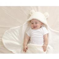 👶 cute newborn baby swaddle blanket sleeping bag sleep sack for boys girls (m) - receiving blanket logo