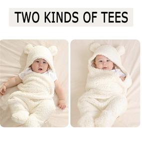 img 1 attached to 👶 Cute Newborn Baby Swaddle Blanket Sleeping Bag Sleep Sack for Boys Girls (M) - Receiving Blanket