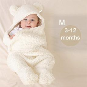 img 3 attached to 👶 Cute Newborn Baby Swaddle Blanket Sleeping Bag Sleep Sack for Boys Girls (M) - Receiving Blanket