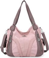 angelkiss handbags shoulder messenger pink nylon logo