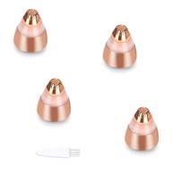 💆 flawless replacement eyebrow hair remover heads - women's painless trimmer, rose gold, perfect touch, smooth finish (4pcs) - as seen on tv logo