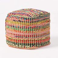 🪑 stylish marcela hand woven fabric pouf (sage): comfort and elegance combined логотип