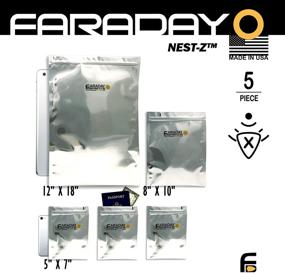 img 3 attached to 🛡️ Faraday Defense 5pc Kit NEST-Z: Ultimate Protection with Military-Grade Design, Superior Shielding Performance, Made in USA