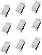 🔆 bougerv tesla interior led lights bulbs kit: ultra-bright and easy-plug with prying tool | tesla model accessories replacement lights for model 3, s, x, y (9 packs white) logo