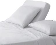 😴 enhance comfort and style with the split head king flex sheet set for adjustable bed - 100% egyptian cotton extra deep pocket, 600 thread-count, 4 piece set (white solid, king) logo