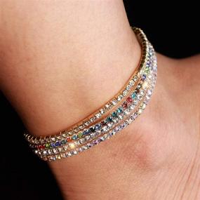 img 3 attached to Suyi Crystal Bracelet Diamond Stretch Women's Jewelry
