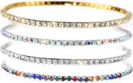 suyi crystal bracelet diamond stretch women's jewelry logo