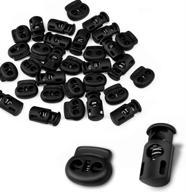 🔒 cousduobe 30 pcs plastic cord locks - ideal for drawstrings, bags, clothing, and more logo