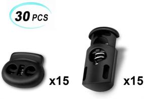 img 3 attached to 🔒 CousDUoBe 30 Pcs Plastic Cord Locks - Ideal for Drawstrings, Bags, Clothing, and More