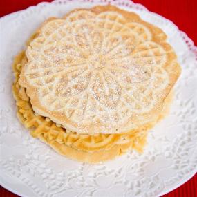 img 1 attached to 🍪 Pizzelle Maker: Non-stick Electric Baker for Two 5-Inch Cookies- Includes Recipes