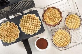 img 3 attached to 🍪 Pizzelle Maker: Non-stick Electric Baker for Two 5-Inch Cookies- Includes Recipes