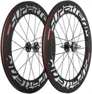 🚴 superteam 88mm carbon clincher fixed gear bike wheelset: 23mm single speed performance enhancement logo